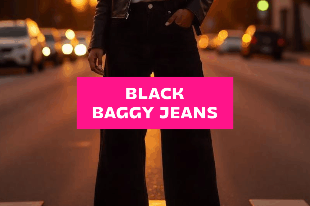 20 Bold Black Baggy Jeans Outfit Ideas