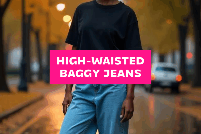 20 Flattering High Waisted Baggy Jeans Outfit Ideas