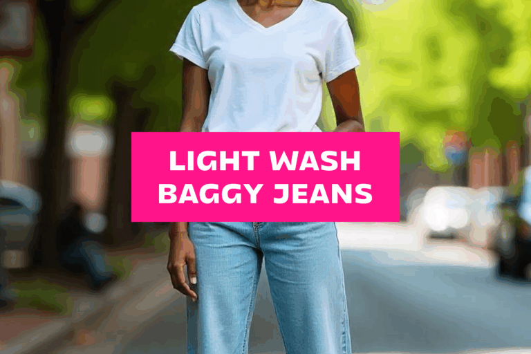 20 Fresh & Light Wash Baggy Jeans Outfit Ideas