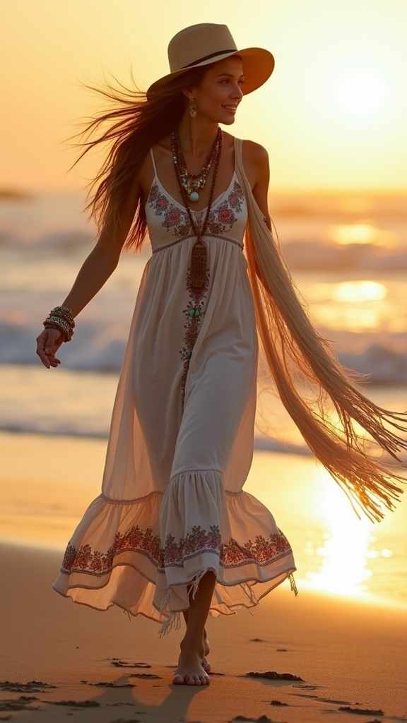 A carefree bohemian-chic scene