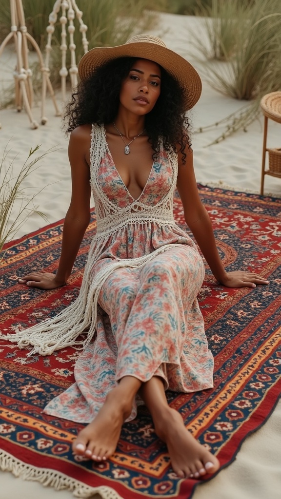 An eclectic boho vibe