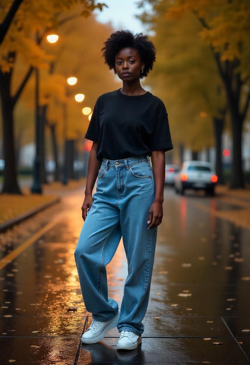 High Waisted Baggy Jeans Outfit Ideas