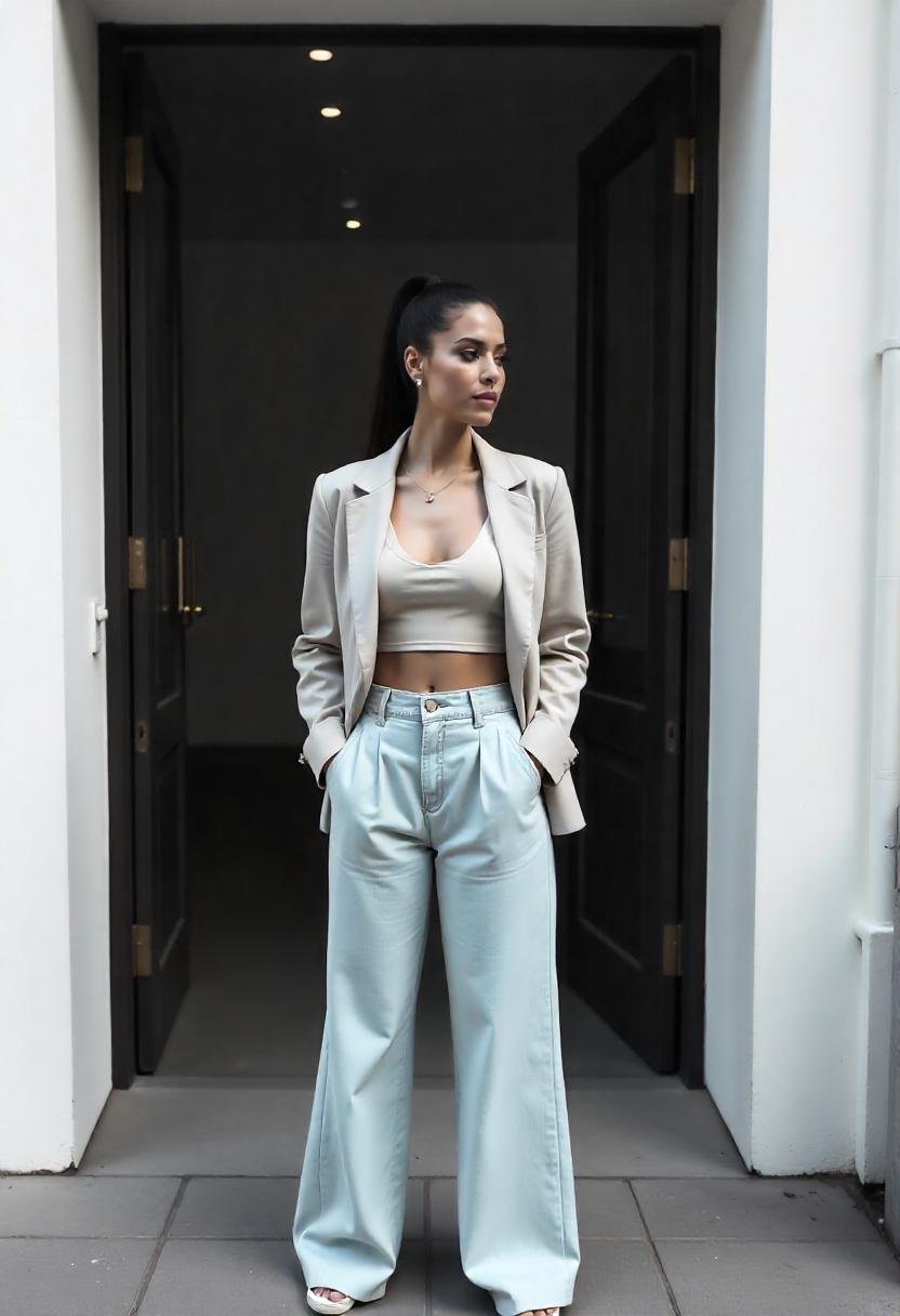 High Waisted Baggy Jeans Outfit Ideas