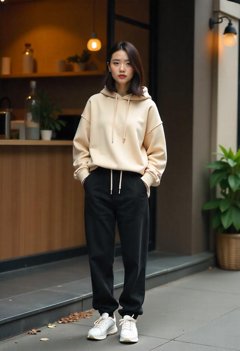 black baggy jeans outfit ideas