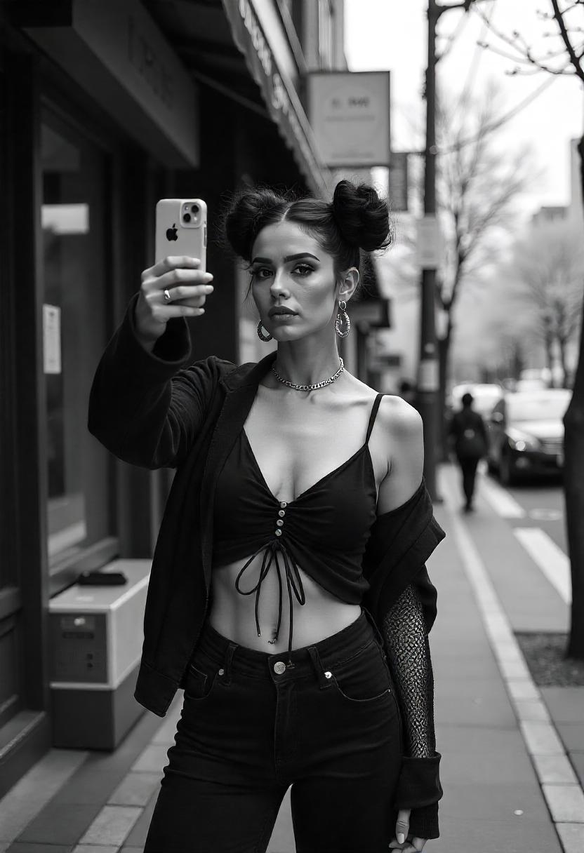 black baggy jeans outfit ideas