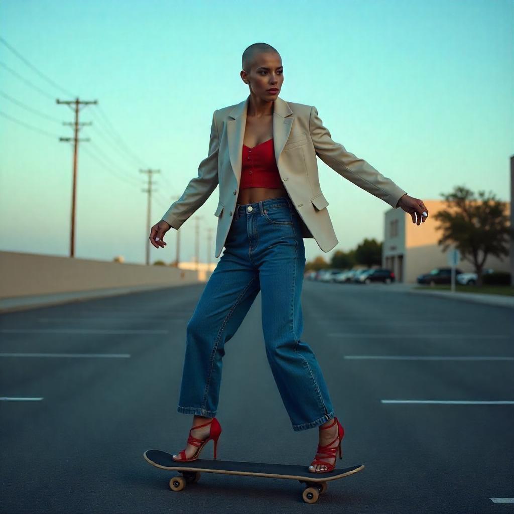 Baggy Jeans Outfits With Heels