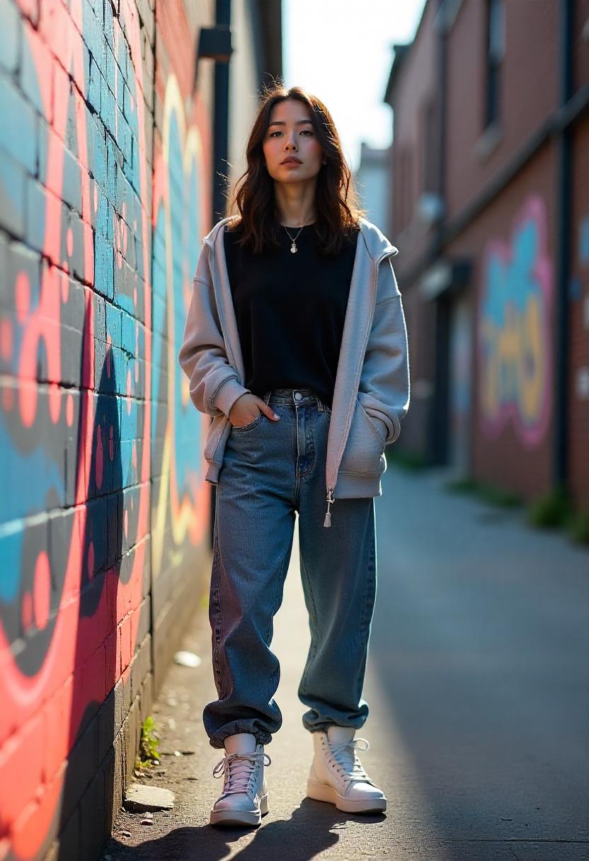 Baggy Jeans Outfit Ideas For Winter