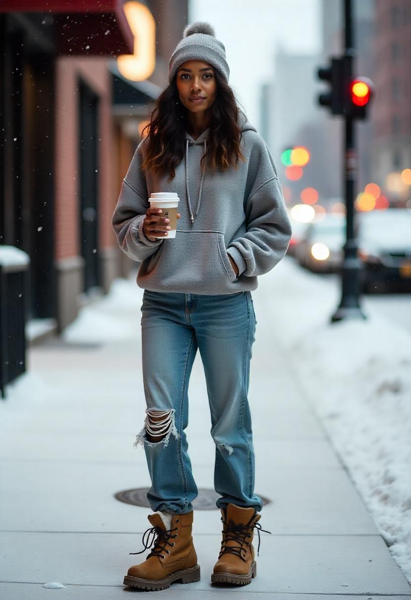 Low Rise Baggy Jeans Outfit Ideas