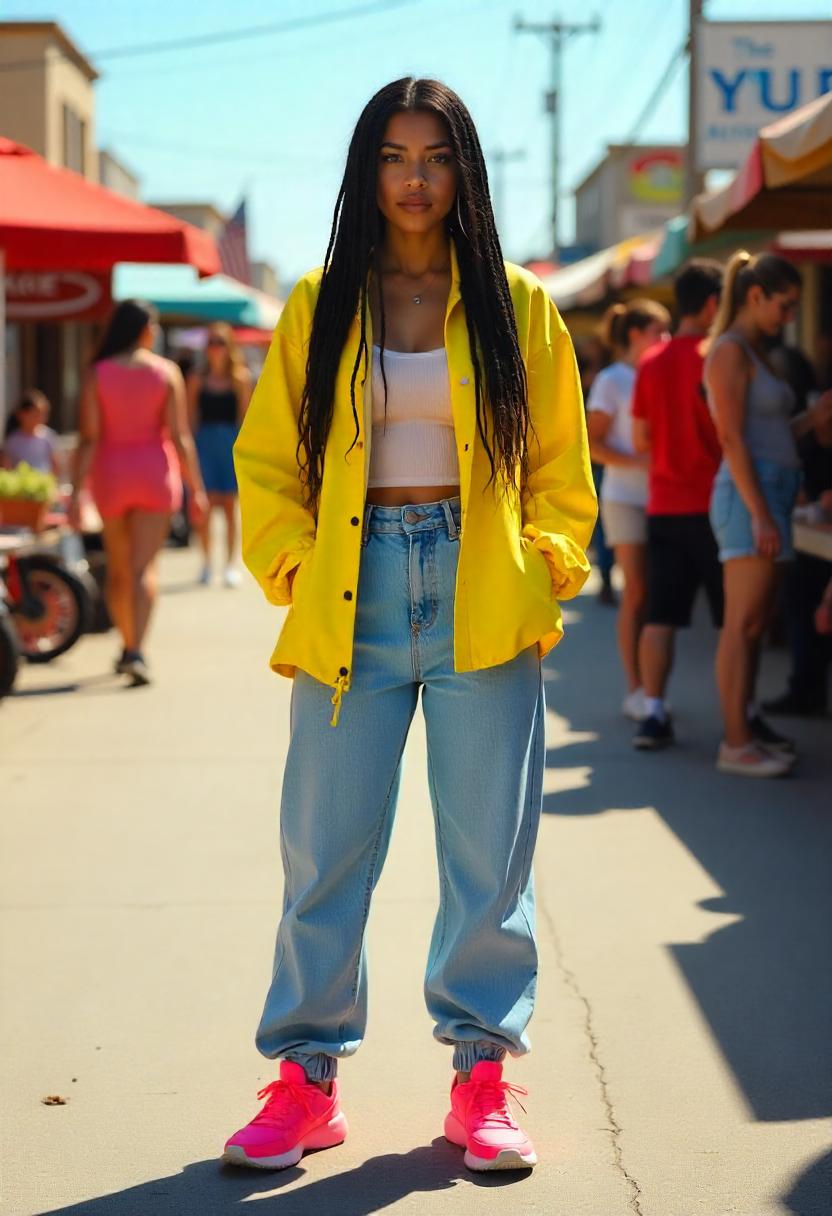 90s Style Baggy Jean Outfits