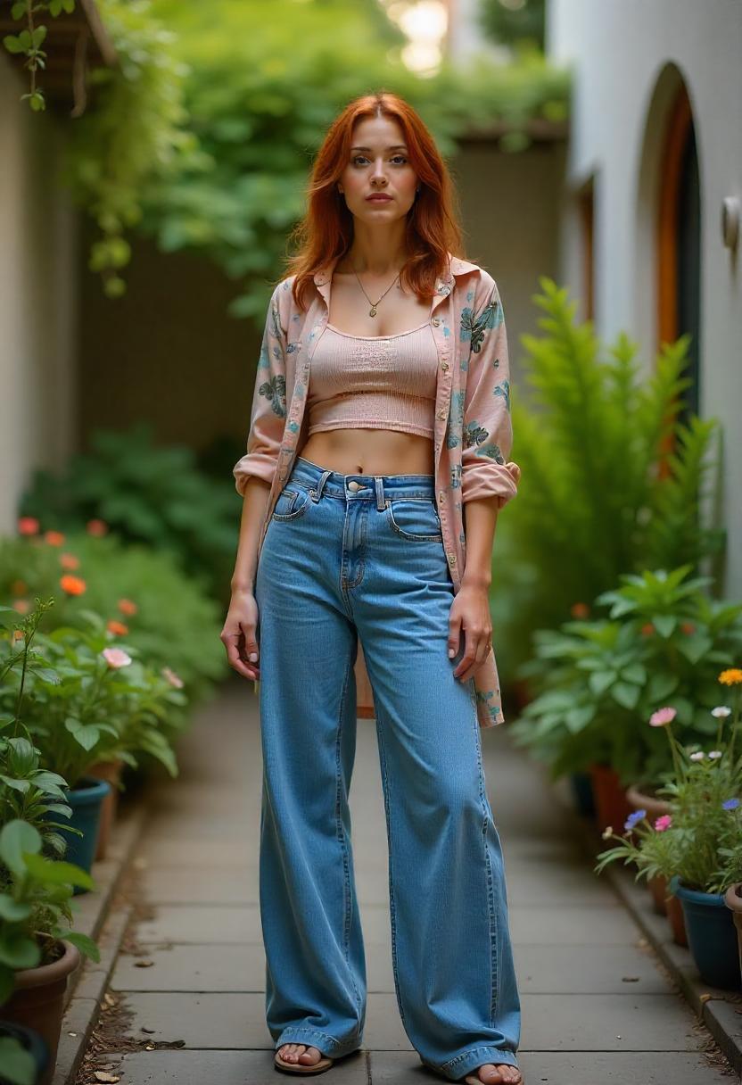 Blue Baggy Jeans Outfit Ideas
