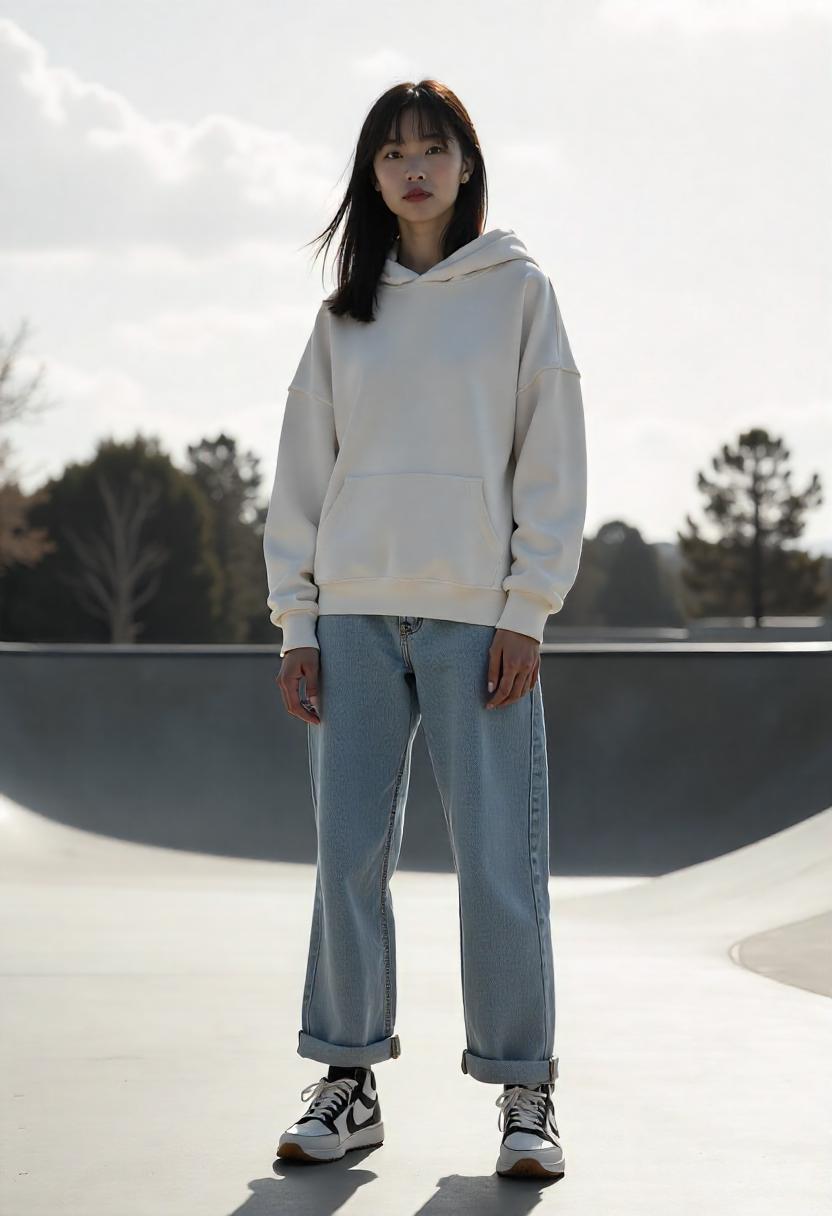 Blue Baggy Jeans Outfit Ideas