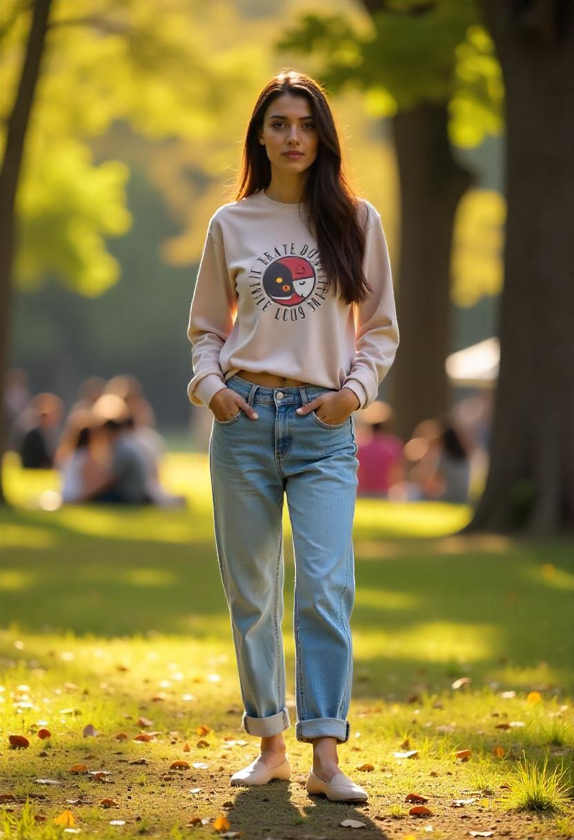 Blue Baggy Jeans Outfit Ideas