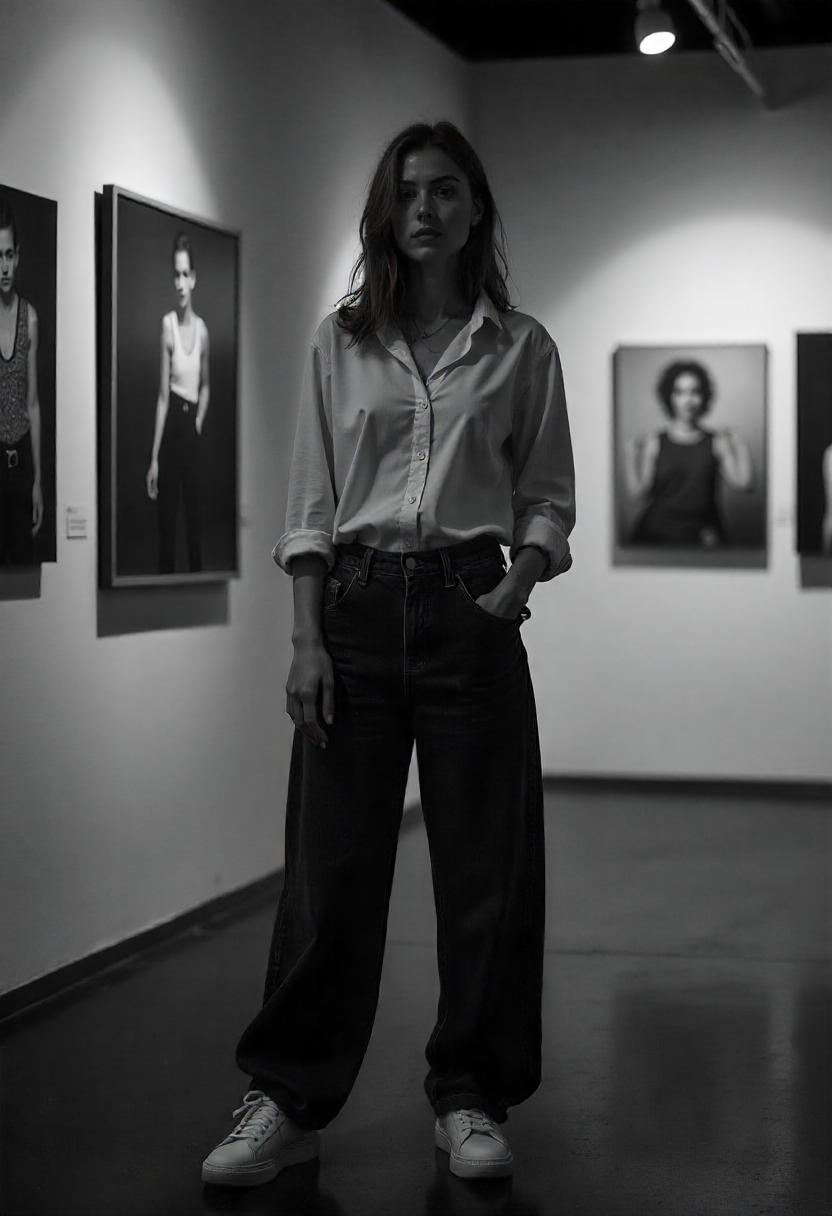 Blue Baggy Jeans Outfit Ideas