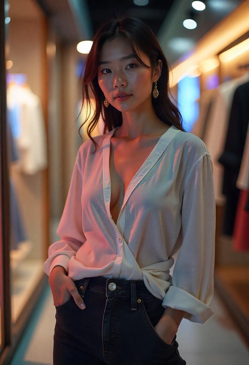Blue Baggy Jeans Outfit Ideas