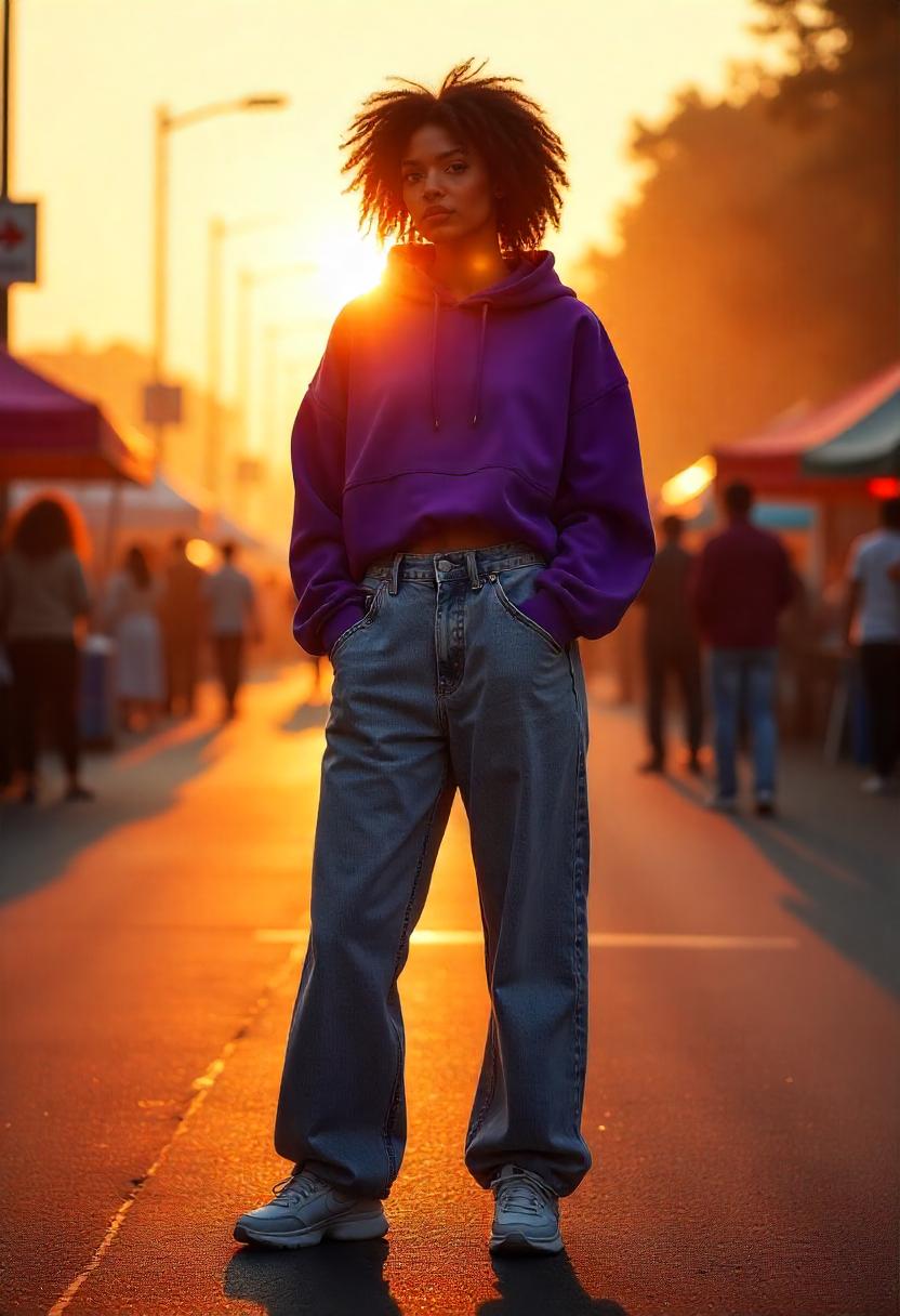 Blue Baggy Jeans Outfit Ideas