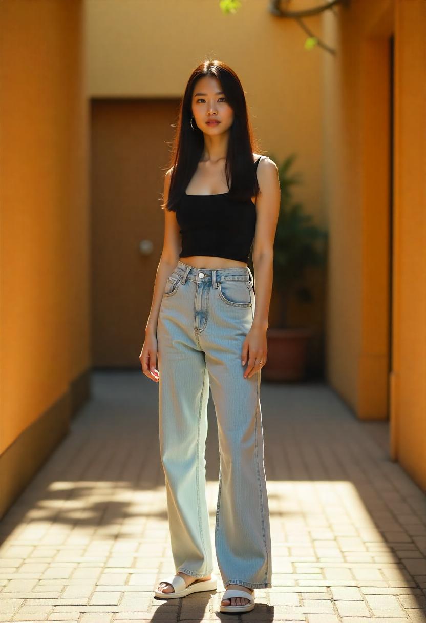 Blue Baggy Jeans Outfit Ideas