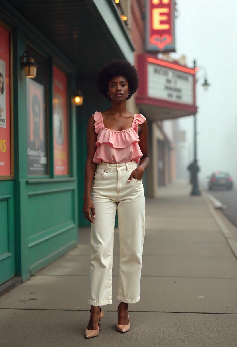 Baggy Jeans Outfits With Heels