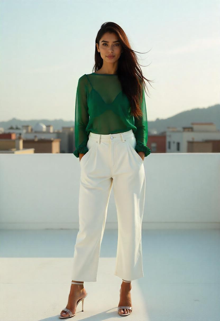 Baggy Jeans Outfits With Heels
