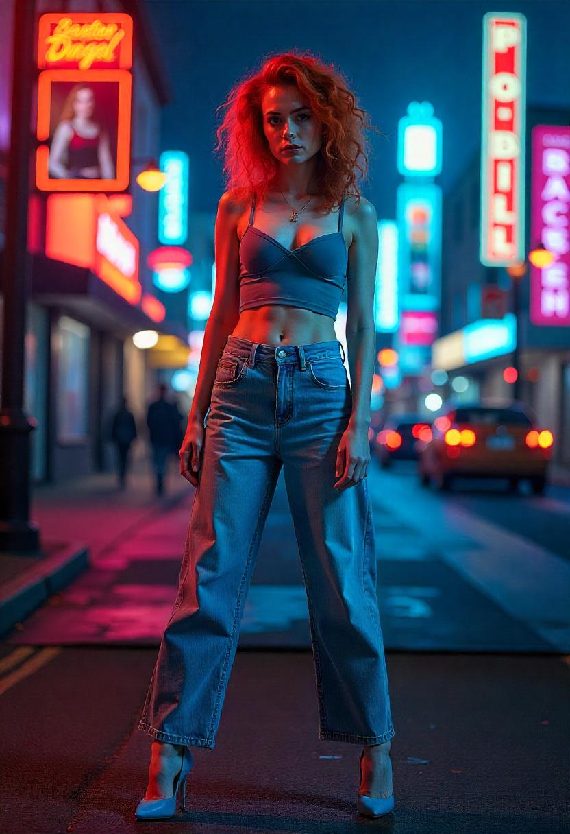 Baggy Jeans Outfits With Heels