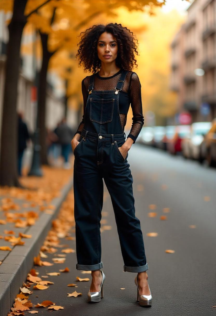 Baggy Jeans Outfits With Heels