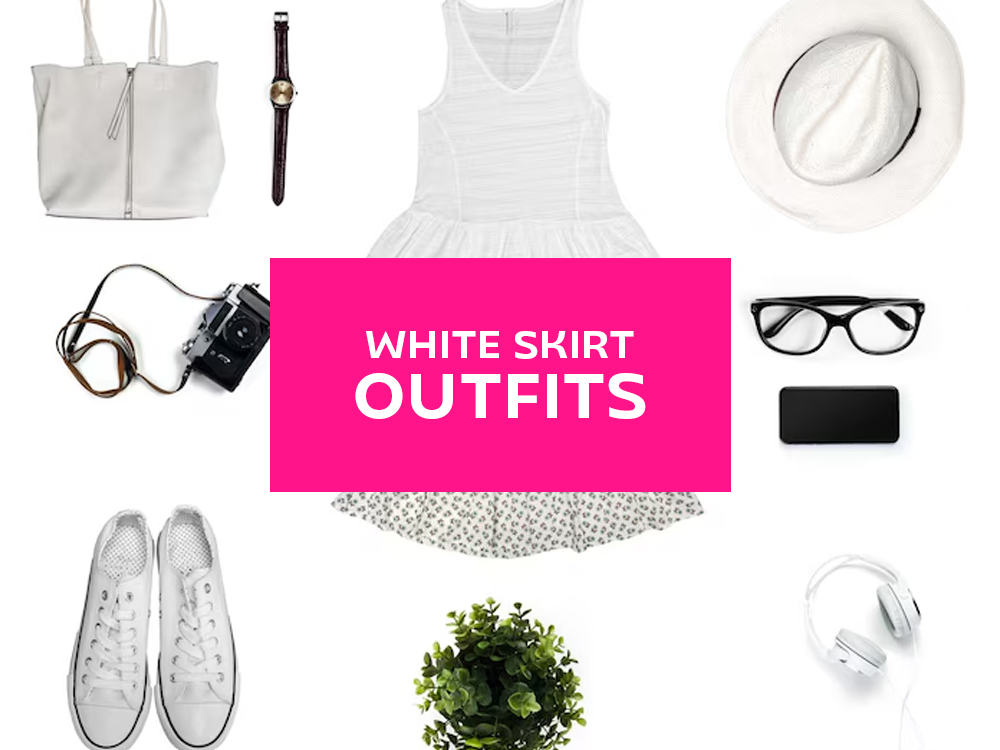 white skirt outfits